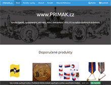 Tablet Screenshot of primak.cz